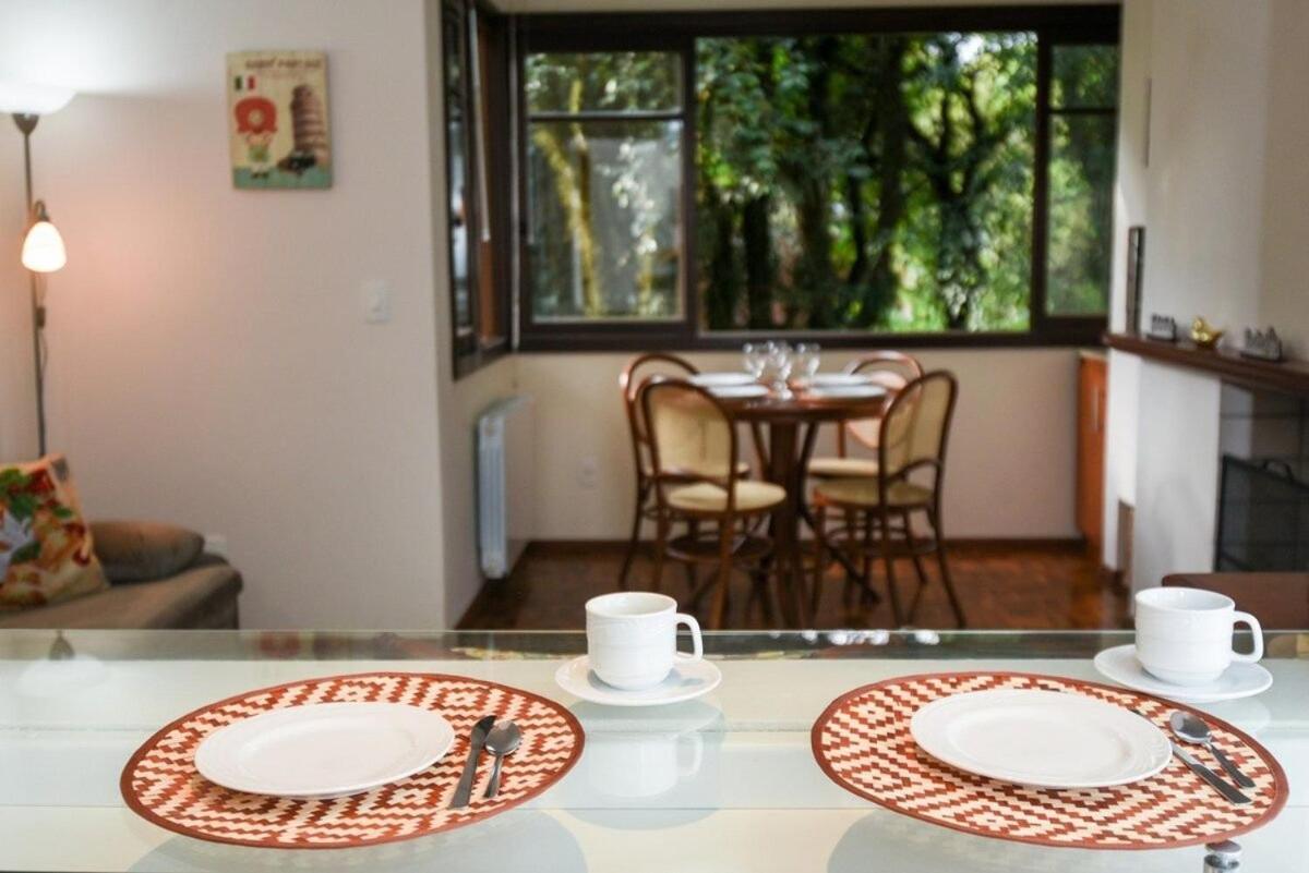 Rosa Apartamento Bavária 102 Gramado Exterior foto